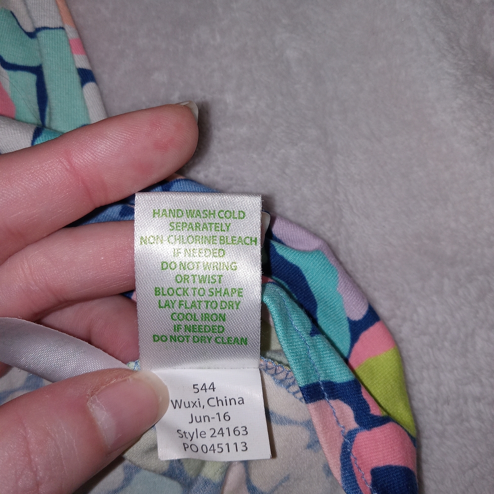 Lilly Pulitzer Ariana Gypsy Jungle Swing Dress XS Neon Pastel Geometric Artsy - Picture 11 of 11